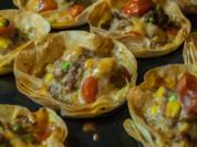 Bunte Hackmuffins - Rezept