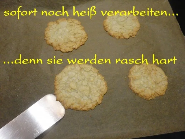 Rezept: Mandel Hippen Bild Nr. 12 Mandel Hippen - Rezept - Bild Nr. 12