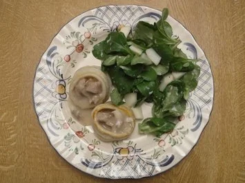 Kalbspasteten an Feldsalat - Rezept