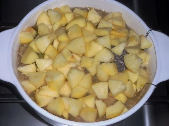 Flönz, oder -  "Jebrat´ne Rotworscht mit Bollen - Appeltitsche".  (Rzpt. um 1950) - Rezept - Bild Nr. 10