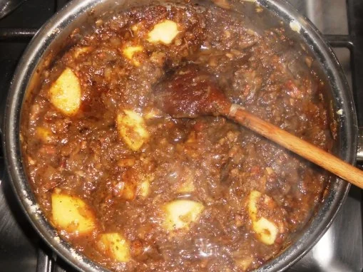 Flönz, oder -  "Jebrat´ne Rotworscht mit Bollen - Appeltitsche".  (Rzpt. um 1950) - Rezept - Bild Nr. 18