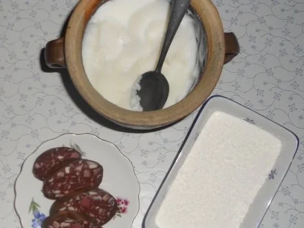 Flönz, oder -  "Jebrat´ne Rotworscht mit Bollen - Appeltitsche".  (Rzpt. um 1950) - Rezept - Bild Nr. 23