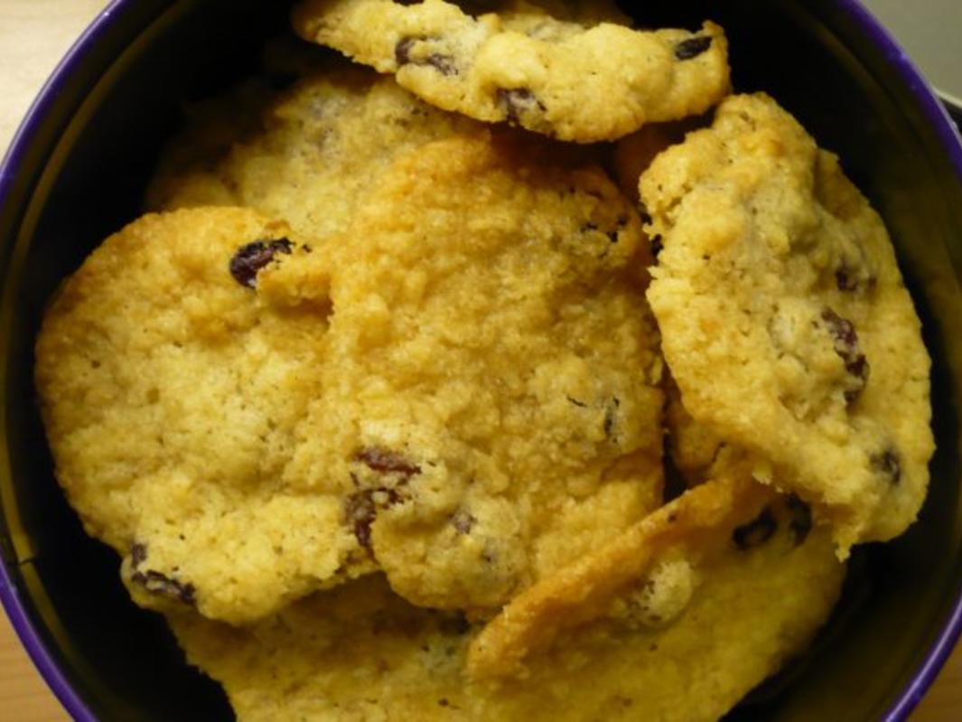 Kokos Rosinen Kekse Rezept mit Bild kochbar.de