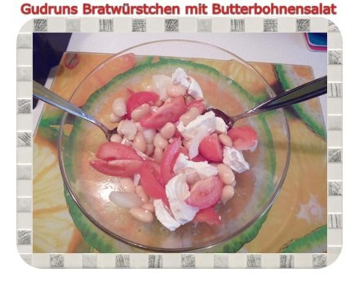 Fleisch: Bratwürstchen mit Butterbohnensalat - Rezept - Bild Nr. 5