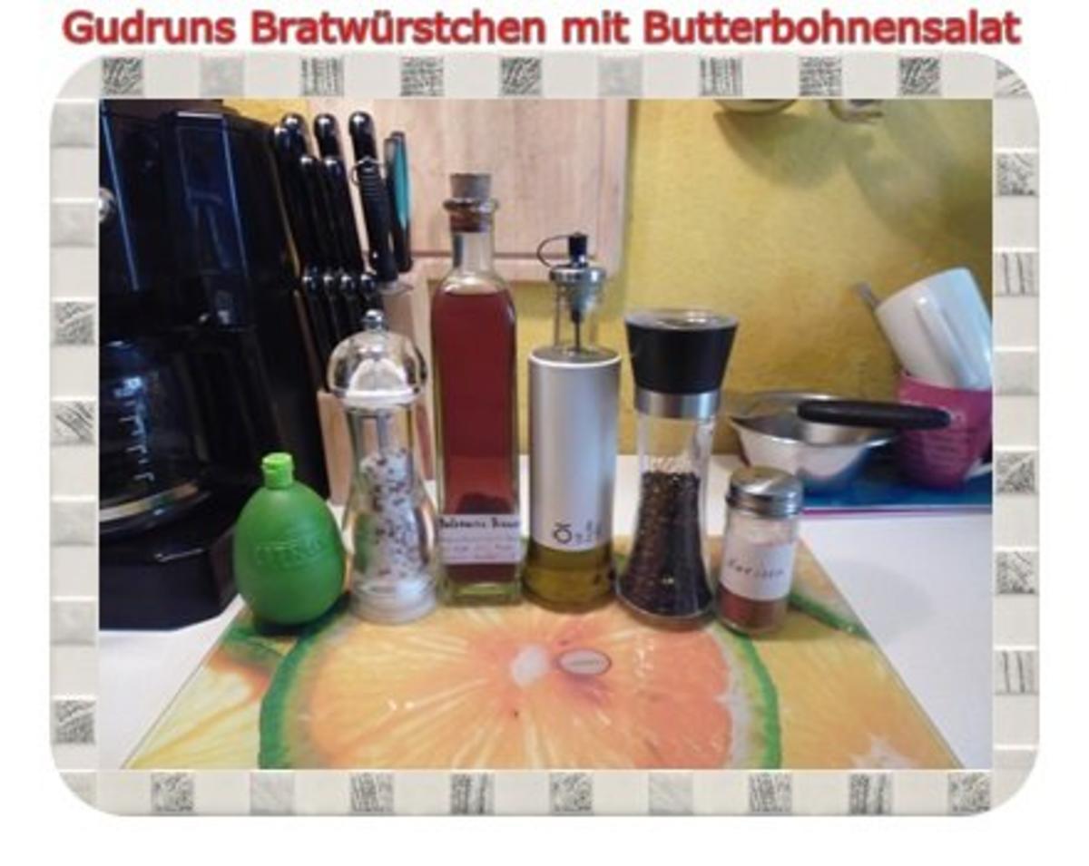 Fleisch: Bratwürstchen mit Butterbohnensalat - Rezept - Bild Nr. 6