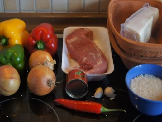 Pilaff serbischer Art im Römertopf mit Reis - Rezept - Bild Nr. 2