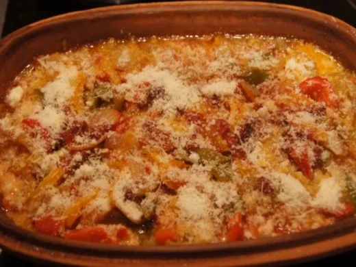 Pilaff serbischer Art im Römertopf mit Reis - Rezept - Bild Nr. 14