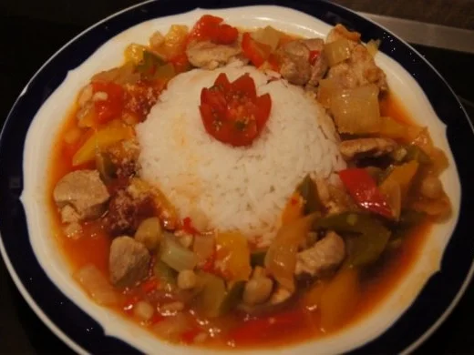 Pilaff serbischer Art im Römertopf mit Reis - Rezept - Bild Nr. 15