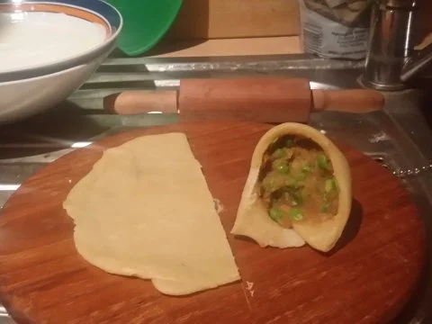 Samosas mit Dip  (Indische Teigtaschen) - Rezept - Bild Nr. 5