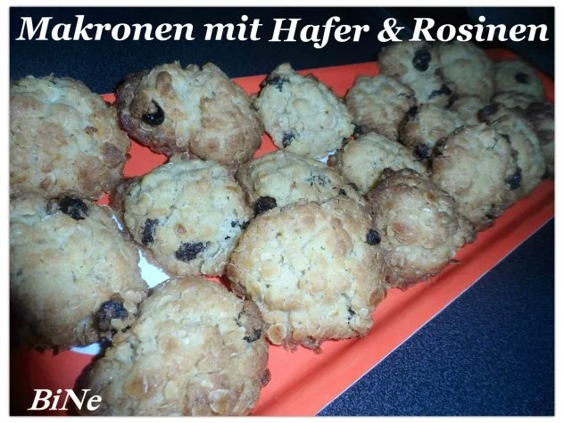 BiNe` S MAKRONEN MIT HAFERFLOCKEN & ROSINEN - Rezept - Bild Nr. 2