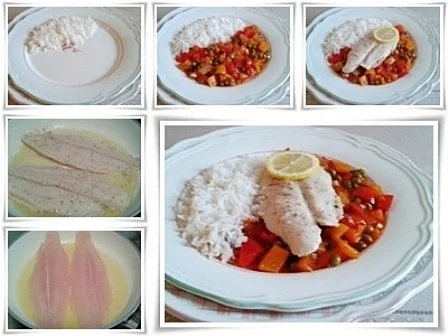 Pangasiusfilet auf süß-sauer Gemüse mit  Basmati Reis - Rezept - Bild Nr. 18