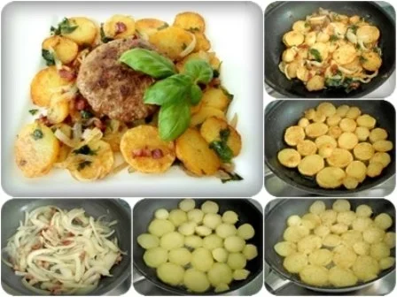 Rezept: Deftige Bratkartoffeln mit Hacksteaks Bild Nr. 11 Deftige Bratkartoffeln mit Hacksteaks - Rezept - Bild Nr. 11