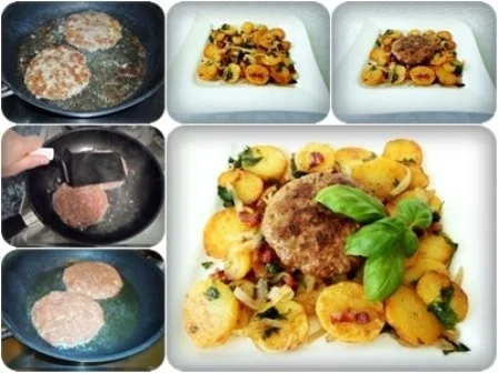 Rezept: Deftige Bratkartoffeln mit Hacksteaks Bild Nr. 16 Deftige Bratkartoffeln mit Hacksteaks - Rezept - Bild Nr. 16