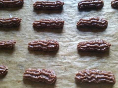 Rezept: Weihnachtsplätzchen Mandel -Schokolade Bild Nr. 2 Weihnachtsplätzchen Mandel -Schokolade - Rezept - Bild Nr. 2