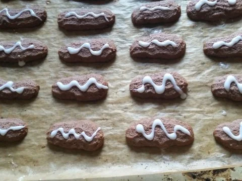 Rezept: Weihnachtsplätzchen Mandel -Schokolade Weihnachtsplätzchen Mandel -Schokolade - Rezept