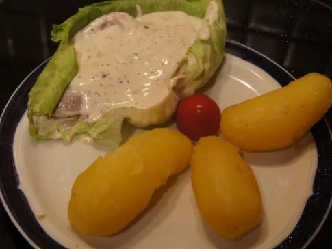 Pfeffer-Sahne-Matjesfilets mit Pellkartoffeln - Rezept - Bild Nr. 3