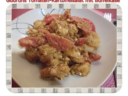 Salat: Tomaten-Kartoffelsalat mit Büffelkäse - Rezept