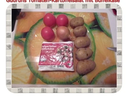 Salat: Tomaten-Kartoffelsalat mit Büffelkäse - Rezept - Bild Nr. 2