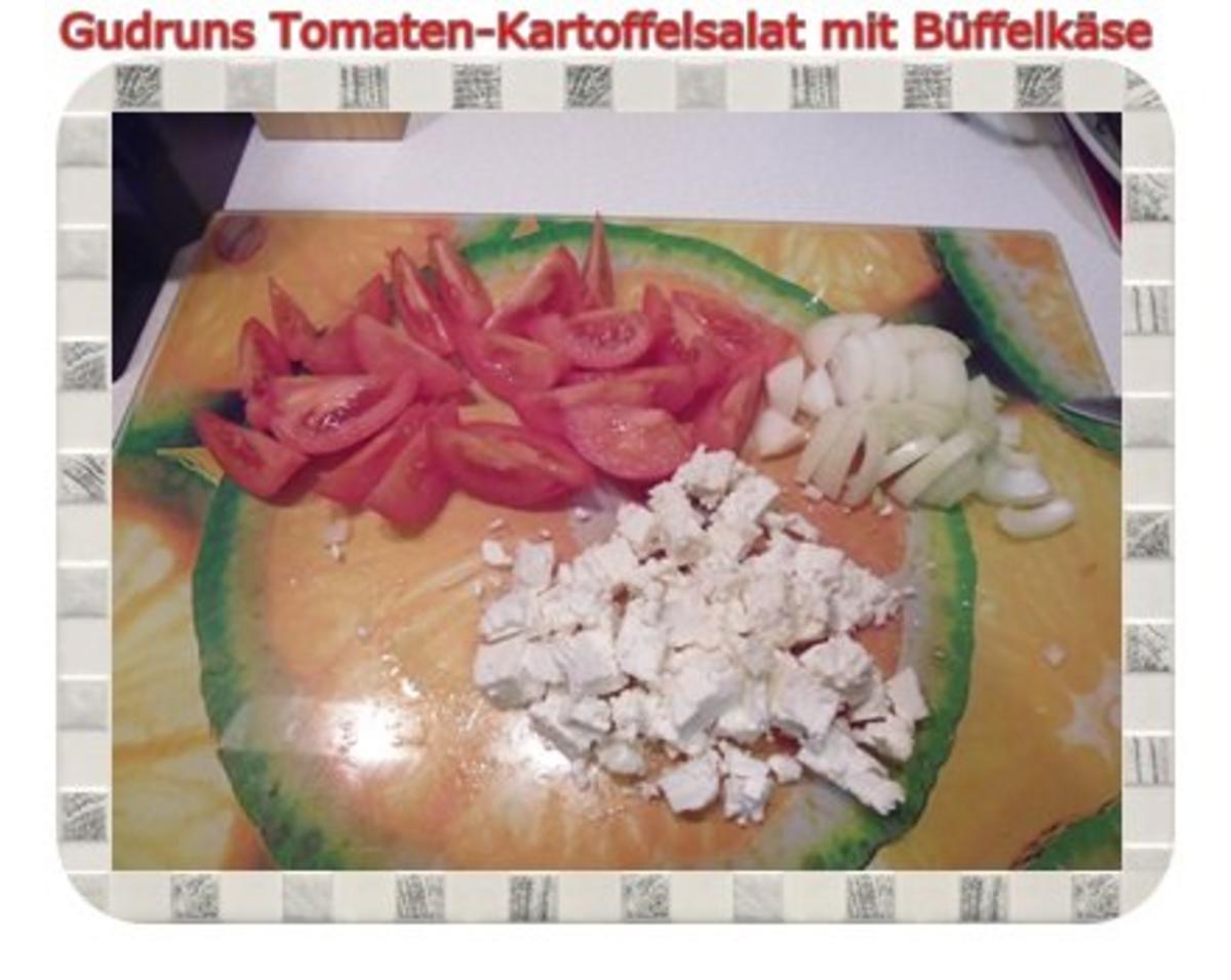 Salat: Tomaten-Kartoffelsalat mit Büffelkäse - Rezept - Bild Nr. 3