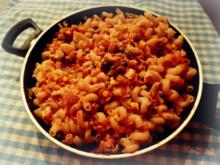 Schnelle Thunfisch-Mais-Tomaten-Pasta - Rezept