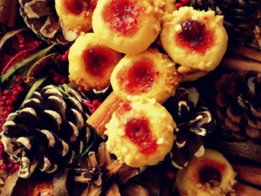Weihnachtsplätzchen: Kulleraugen mit Krokant - einfach - von Sri_Devi