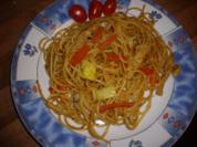gebratene nudeln - Rezept