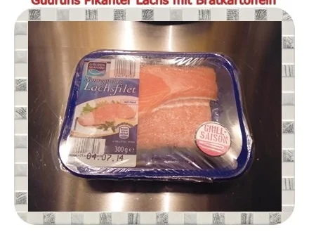 Rezept: Fisch: Pikanter Lachs mit Bratkartoffeln Bild Nr. 2 Fisch: Pikanter Lachs mit Bratkartoffeln - Rezept - Bild Nr. 2