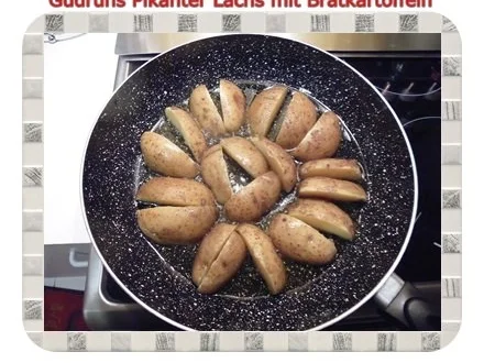 Rezept: Fisch: Pikanter Lachs mit Bratkartoffeln Bild Nr. 7 Fisch: Pikanter Lachs mit Bratkartoffeln - Rezept - Bild Nr. 7