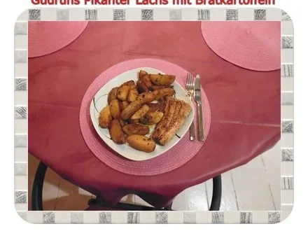 Rezept: Fisch: Pikanter Lachs mit Bratkartoffeln Bild Nr. 14 Fisch: Pikanter Lachs mit Bratkartoffeln - Rezept - Bild Nr. 14