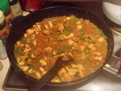 Rezept: Hähnchenkokoscurry mit Basmatireis Bild Nr. 6 Hähnchenkokoscurry mit Basmatireis - Rezept - Bild Nr. 6