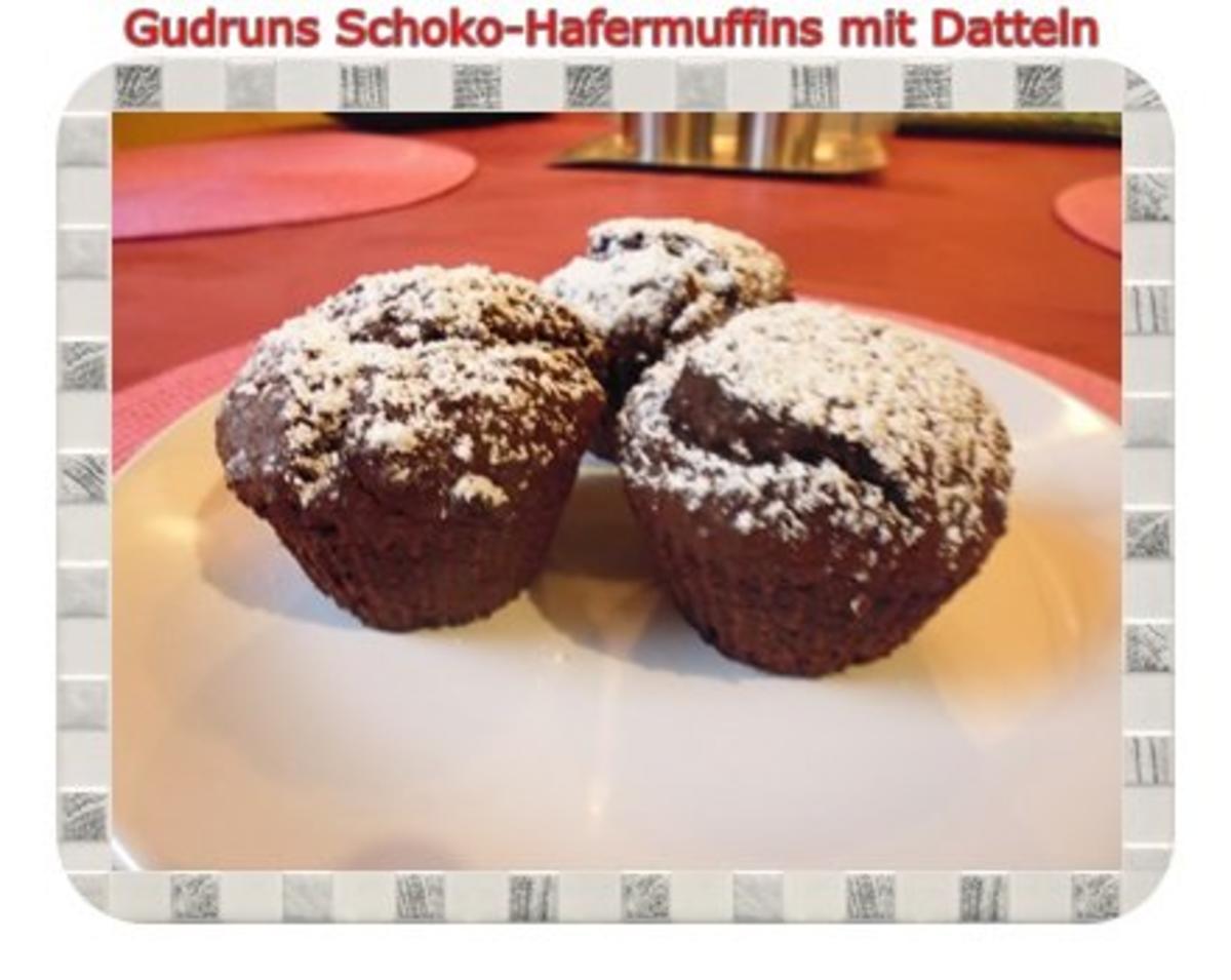 Muffins: Schoko-Hafermuffins mit Datteln - Rezept