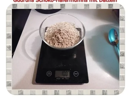 Muffins: Schoko-Hafermuffins mit Datteln - Rezept - Bild Nr. 3