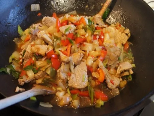 Rezept: Schweinefilet-Ananas-Wok mit chinesischen Nudeln Bild Nr. 14 Schweinefilet-Ananas-Wok mit chinesischen Nudeln - Rezept - Bild Nr. 14