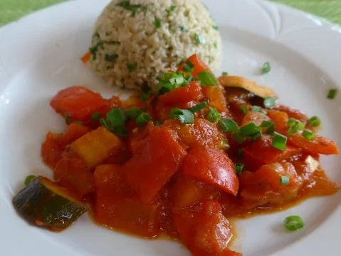 Bunter Reis im Duett mit Paprika - Ratatuollie - Rezept - Bild Nr. 2