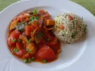 Bunter Reis im Duett mit Paprika - Ratatuollie - Rezept