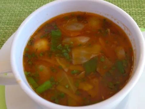 Bunte heiße Gemüse - Tasse - Rezept