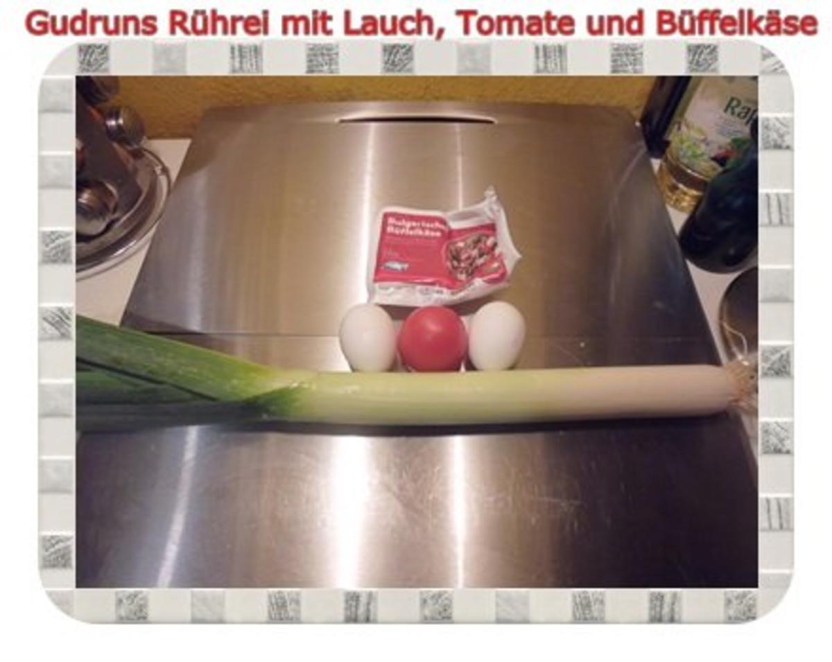 Eier: Rührei mit Lauch, Tomate und Büffelkäse - Rezept - Bild Nr. 2