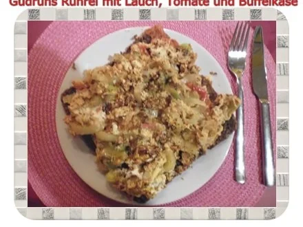 Eier: Rührei mit Lauch, Tomate und Büffelkäse - Rezept - Bild Nr. 10