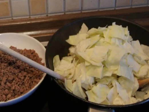 Weißkohl geschmort mit Mett und Möhren-Kartoffelstampf - Rezept - Bild Nr. 9