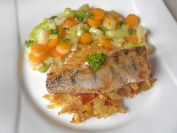Zanderfilet auf Steckrüben - Kartoffel - Rösti ... - Rezept