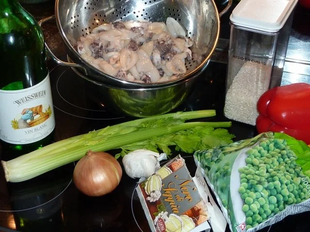 Risotto " al nero " mit Seppie e piccoli legumi - Rezept - Bild Nr. 2