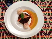 Jakobsmuschel und Garnele auf Chorizo-Linsen mit karamellisiertem Bananenpüree - Rezept