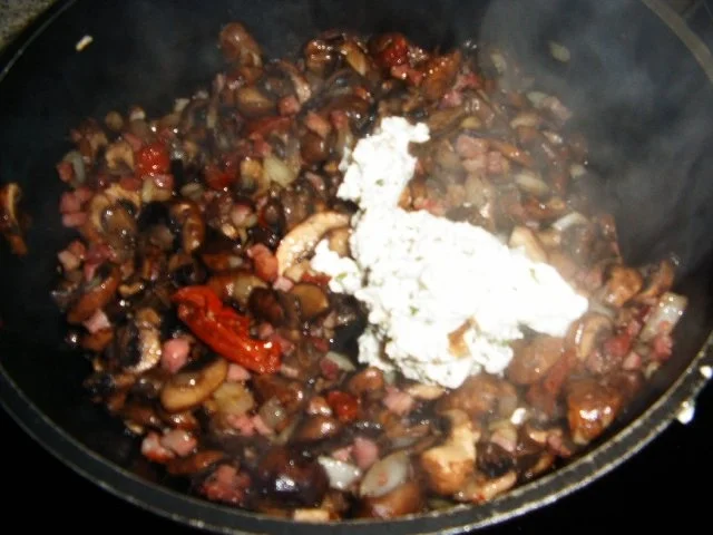 Champignon-Knoblauch-Reisnudel-Pfanne - Rezept - Bild Nr. 6