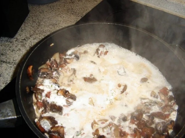 Champignon-Knoblauch-Reisnudel-Pfanne - Rezept - Bild Nr. 7