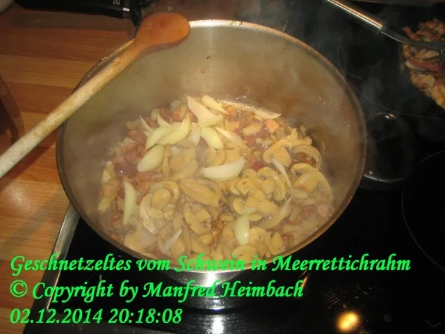 Fleisch – Geschnetzeltes vom Schwein in Meerrettichrahm - Rezept - Bild Nr. 6