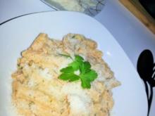 Zucchini Lachspasta - Rezept