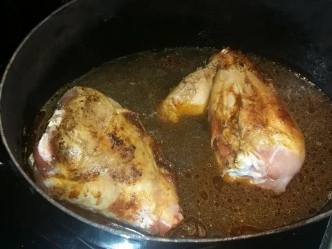 Rezept: Putenunterkeulen mit frischen Delikatessbohnen Bild Nr. 3 Putenunterkeulen mit frischen Delikatessbohnen - Rezept - Bild Nr. 3