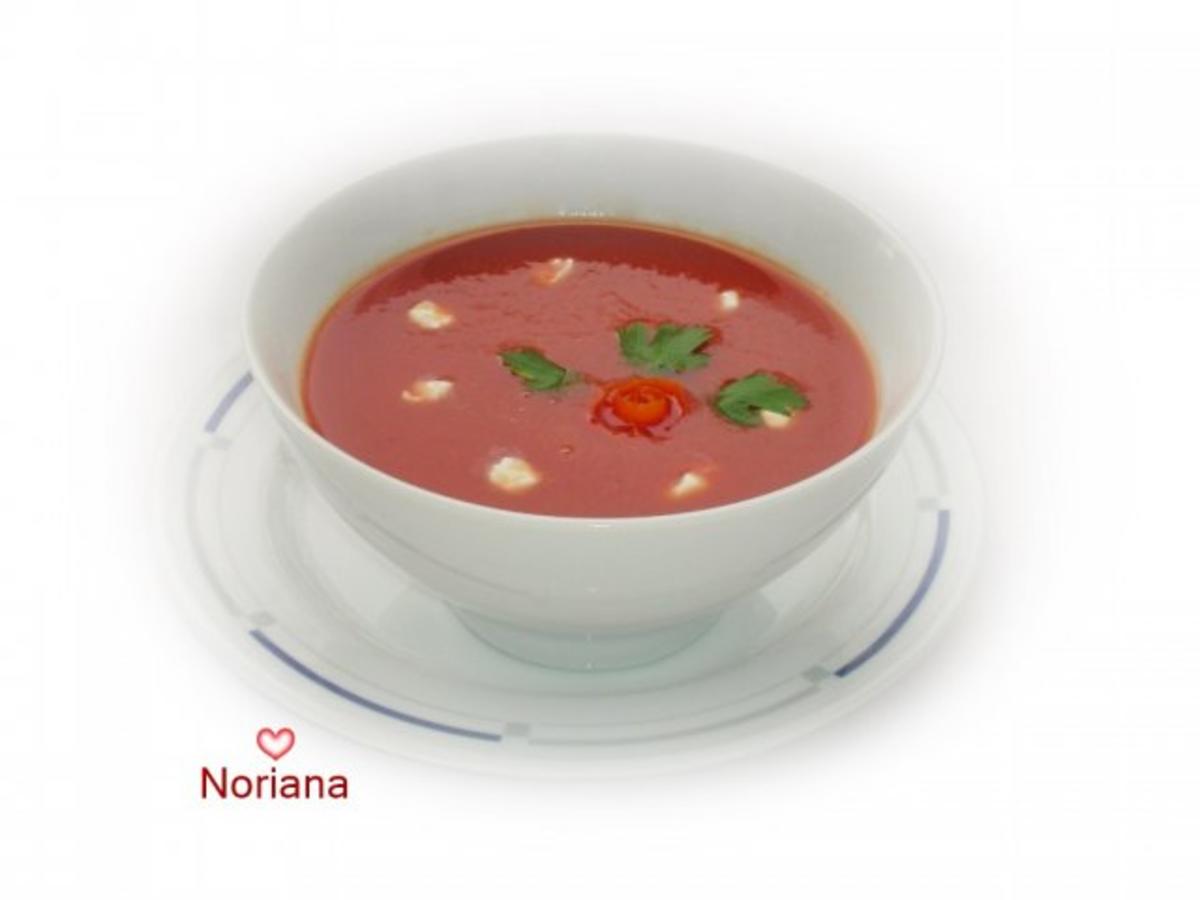 pikante Tomatensuppe - alla Caprese - Rezept - Bild Nr. 2