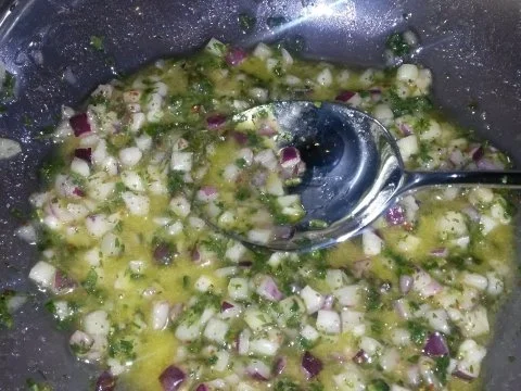 Rezept: Low Carb Salat mit Zucchini, Möhren & Vollkornspaghetti Bild Nr. 6 Low Carb Salat mit Zucchini, Möhren & Vollkornspaghetti - Rezept - Bild Nr. 6