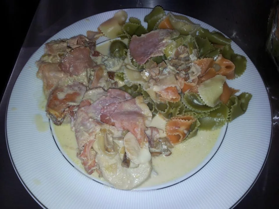 Rezept: Plätzchen mit Steinpilz Gorgonzola Sauce Bild Nr. 2573 Plätzchen mit Steinpilz Gorgonzola Sauce - Rezept - Bild Nr. 2573